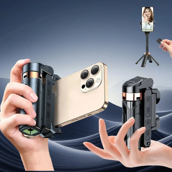 2026 New Portable Phone Selfie Sticks Phone Tripod Phone Stand Phone brackets Phone Holder With Remote Bluetooth Shutter For Smartphone Camera
