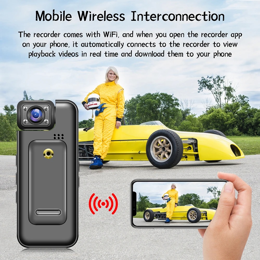 Ultra HD 4K WiFi Mini Camera Portable Digital Video Recorder Police BodyCam Infrared Night Vision Sports Action DV Riding Camcorder