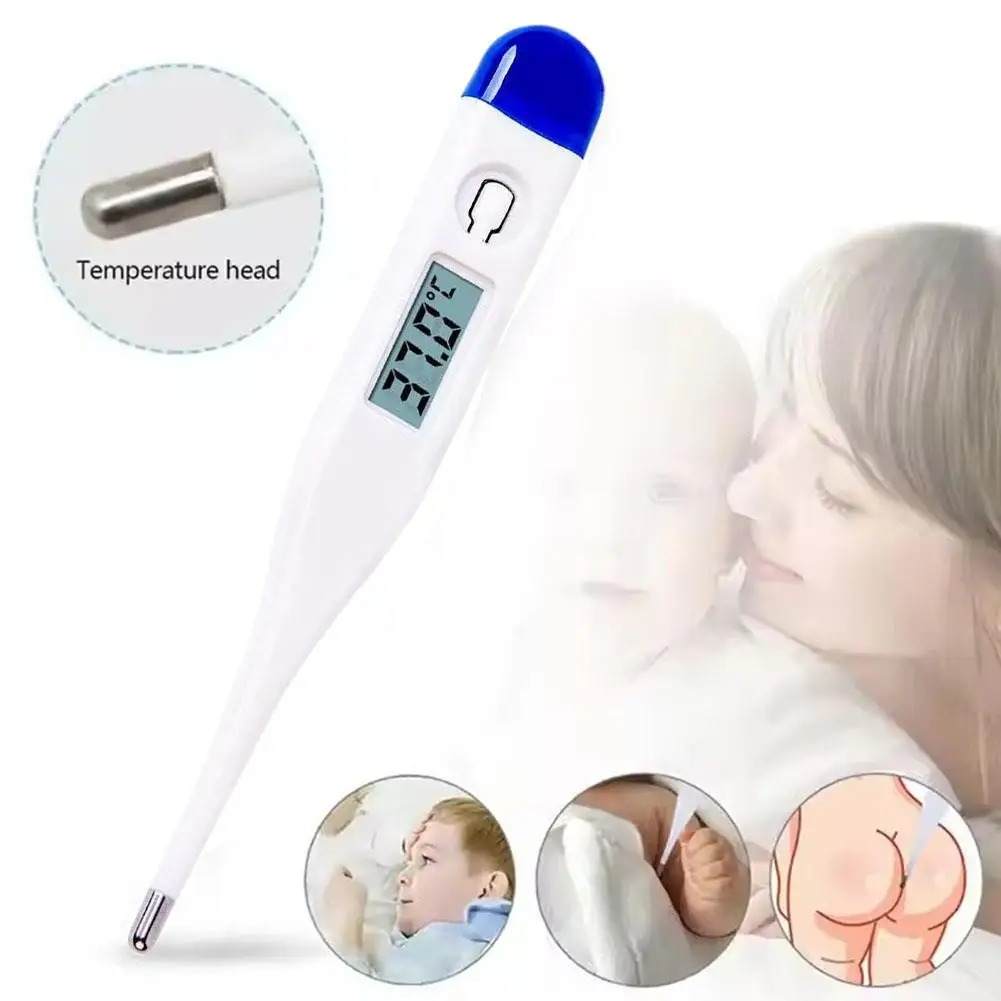 Digital LCD Electronic Thermometer Oral Armpit Temperature Measurement Fast Accurate Household Thermometers For Adults Children
