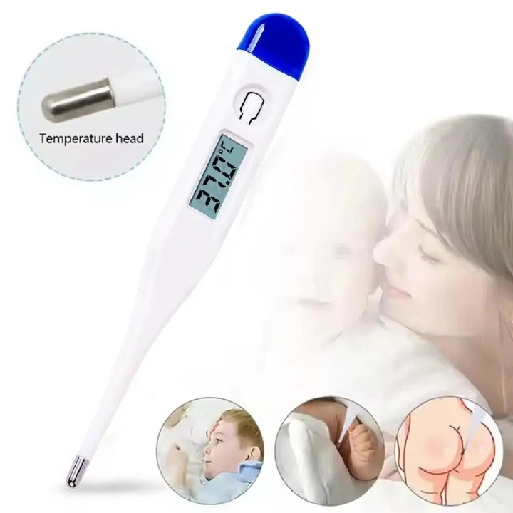 Digital LCD Electronic Thermometer Oral Armpit Temperature Measurement Fast Accurate Household Thermometers For Adults Children
