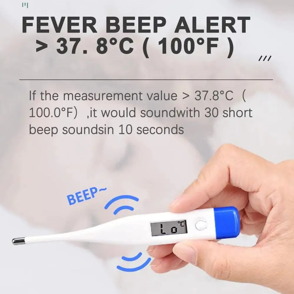 Digital LCD Electronic Thermometer Oral Armpit Temperature Measurement Fast Accurate Household Thermometers For Adults Children