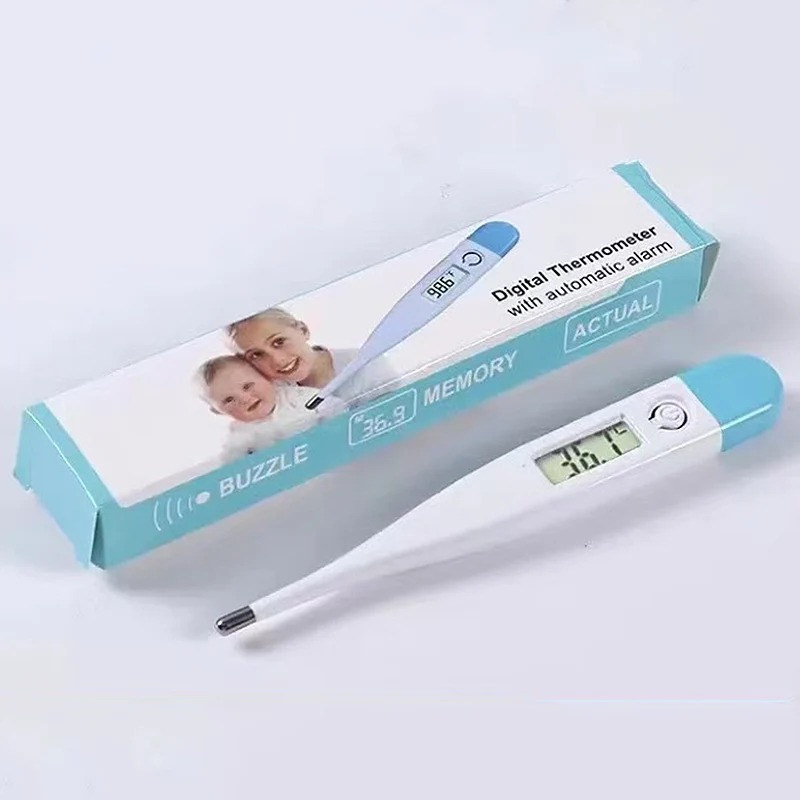 Digital LCD Electronic Thermometer Oral Armpit Temperature Measurement Fast Accurate Household Thermometers For Adults Children
