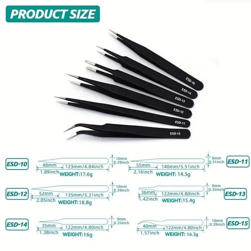6/4pcs/Set Eyebrow Tweezers  Stainless Steel Eyebrow Forceps Professional Beauty Tool Set For Body Ingrown and Facial Hair Removal