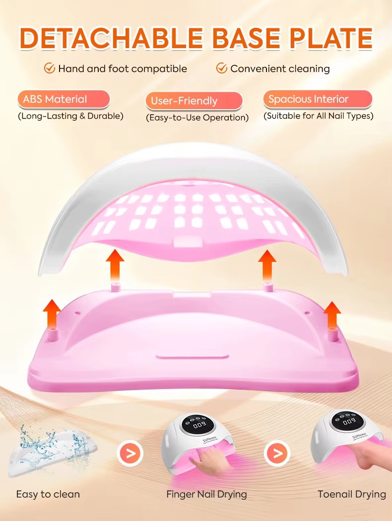 SUNx29 MAX 380W/90LEDS Professional UV LED Nail Dryers Lamp For Quick Drying Gel Nail Polish 90LEDS Gel Drying Lamp With 4 Timer Setting