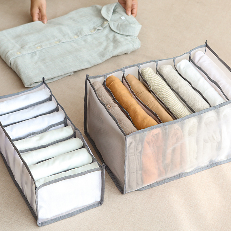 3pcs/set Folding Closet Organizer Panties And Socks Storage Boxes Wardrobe Clothes Underwear Organizer Drawers Clothes Separator Boxes