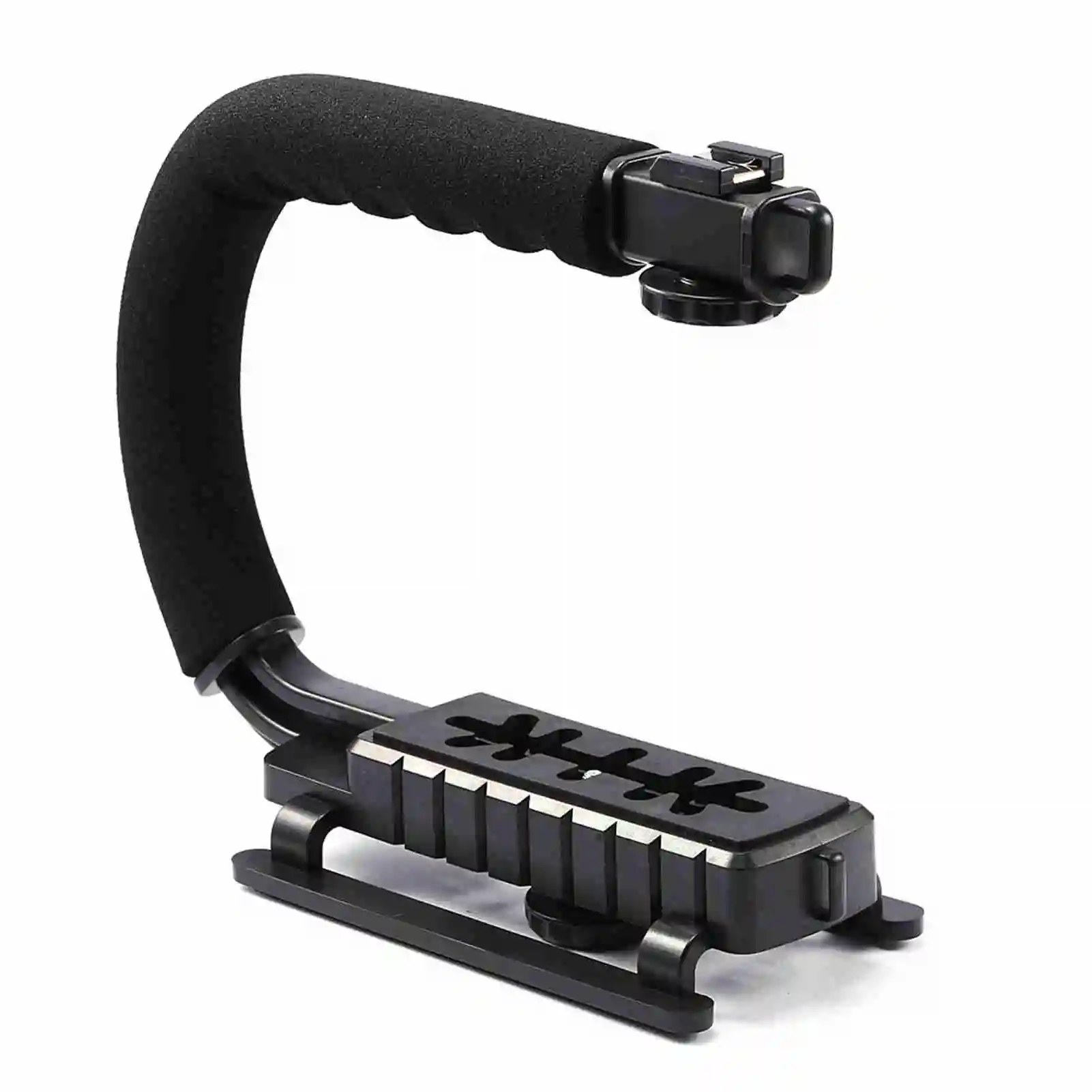 Outdoor Camera Stabilizer Hand Grip for Stable Footage Ideal for Travel Vloggers Low Angle Shots Selfie Video Recording Dslr