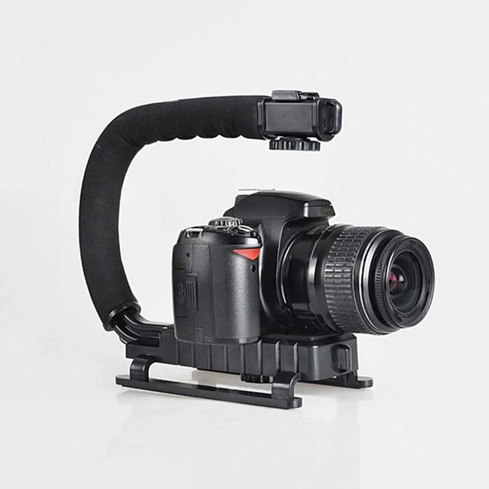 Outdoor Camera Stabilizer Hand Grip for Stable Footage Ideal for Travel Vloggers Low Angle Shots Selfie Video Recording Dslr