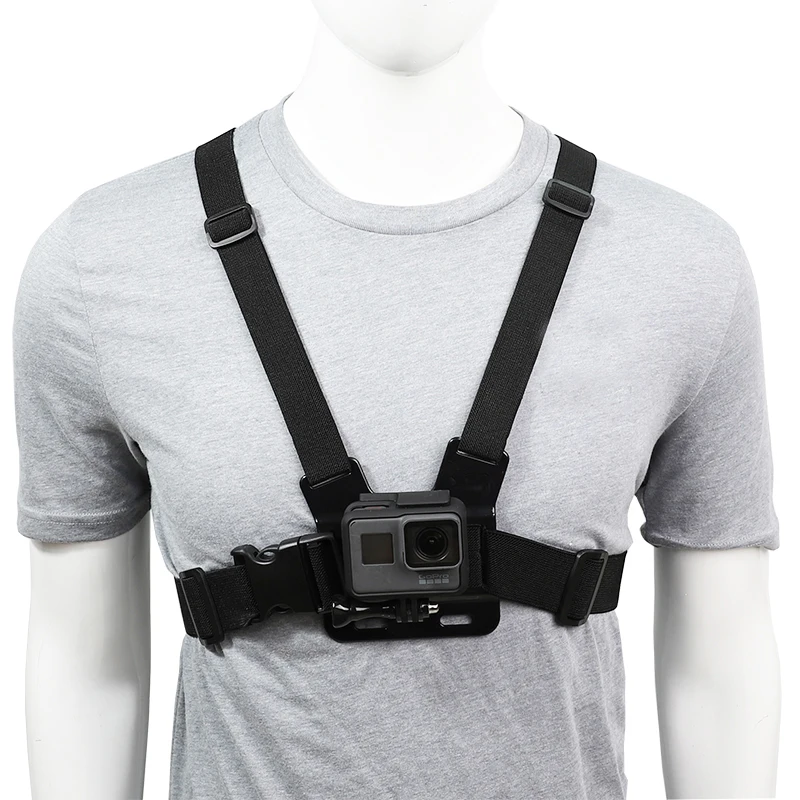 Outdoor Chest Harness Mount Adjustable Chest Strap Belt for GoPro Hero 13 12 11 10 9 8 7 AKASO SJCAM DJI OSMO Action Camera