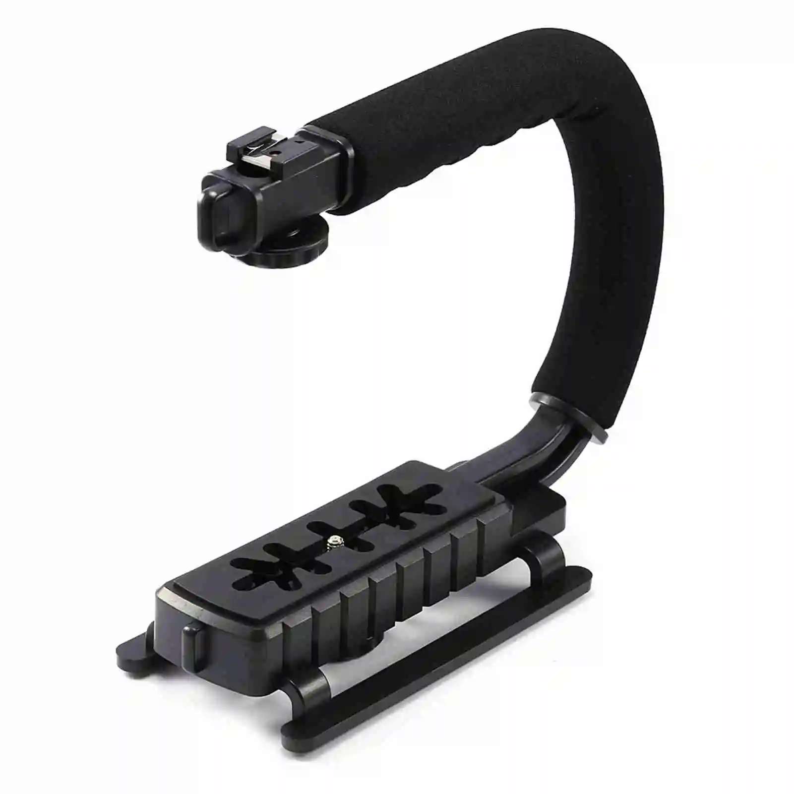 Outdoor Camera Stabilizer Hand Grip for Stable Footage Ideal for Travel Vloggers Low Angle Shots Selfie Video Recording Dslr