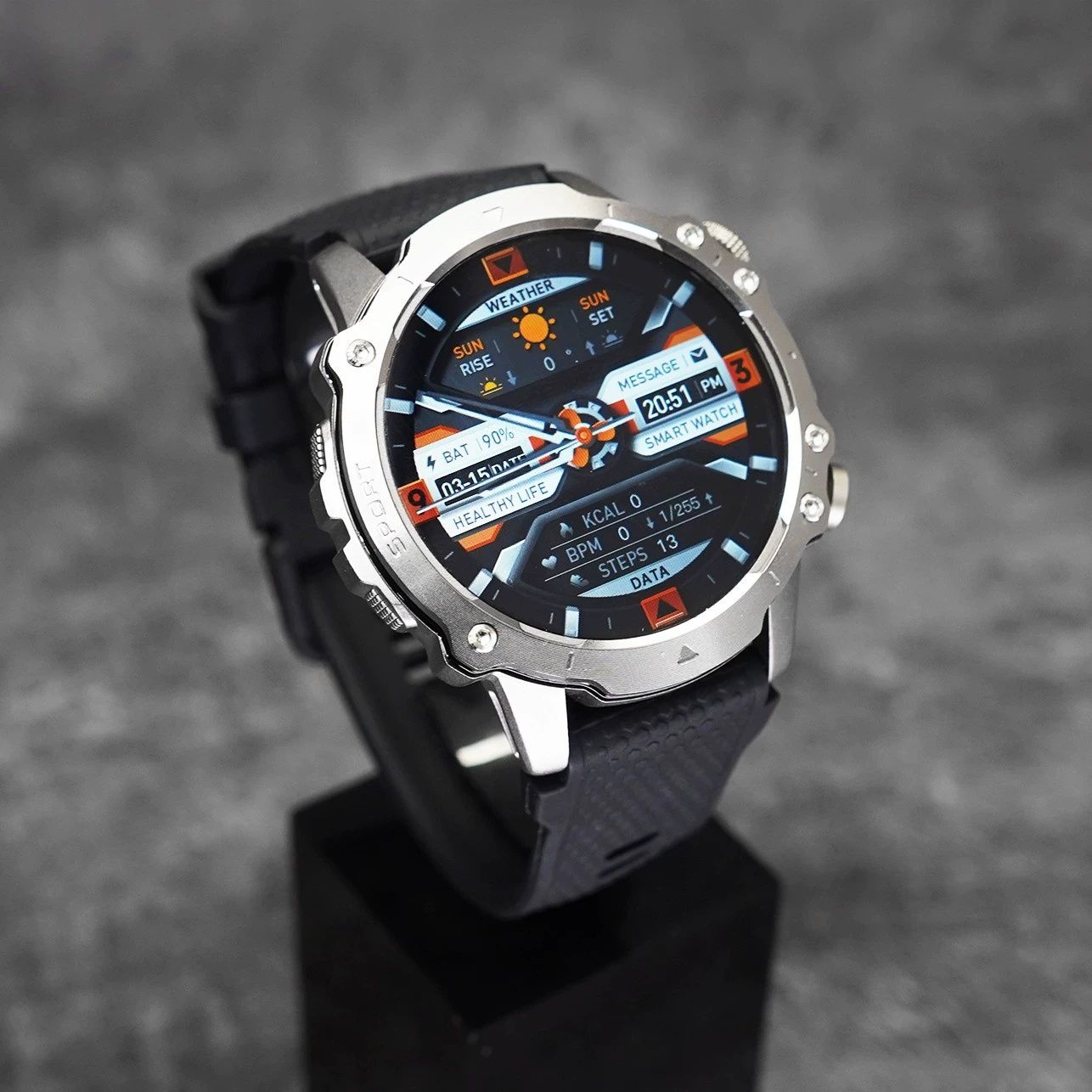 Original MA15 Smart Watch Outdoor Sports Bluetooth Call Heart Rate Voice Assistant Private Mold