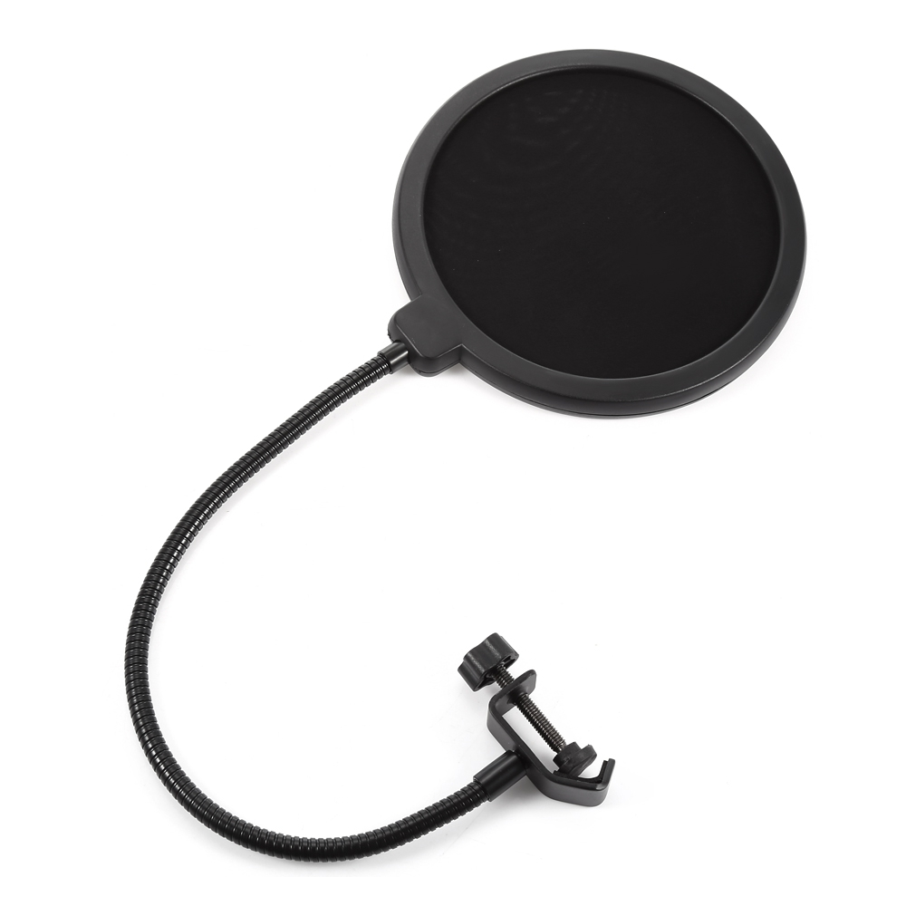 Pop Double Layer Clamp On Microphone Mic 6-Inch For Condenser Microphone