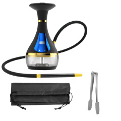 Electronic Hookah Pen, Single-Tube ABS Rechargeable Smart LED E-Hookah Vaporizer
