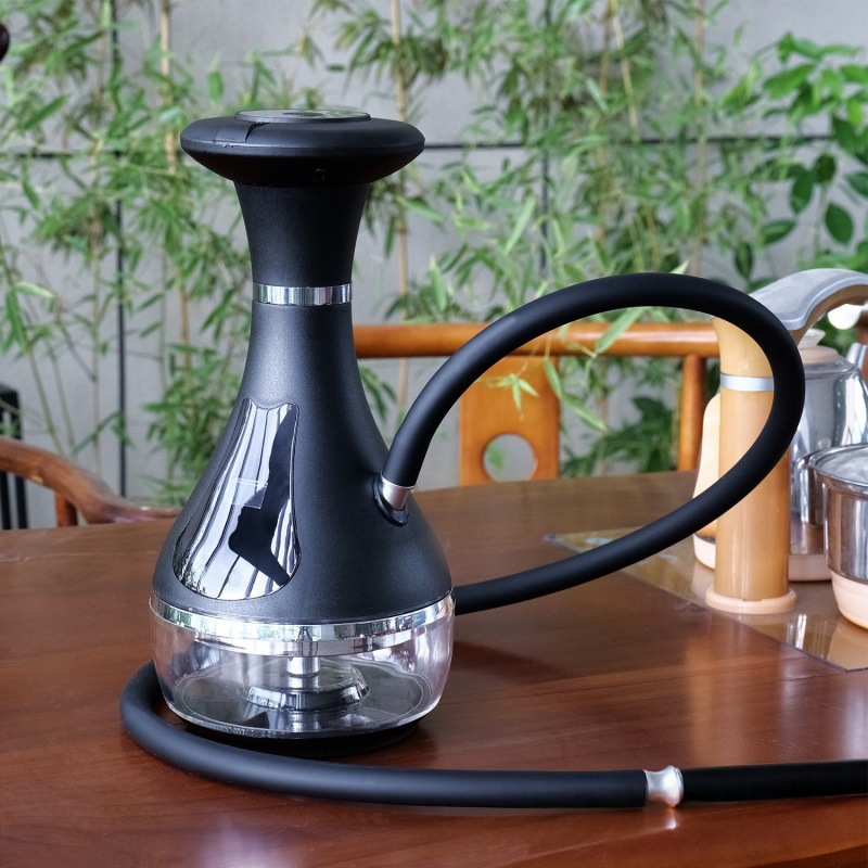 Electronic Hookah Pen, Single-Tube ABS Rechargeable Smart LED E-Hookah Vaporizer