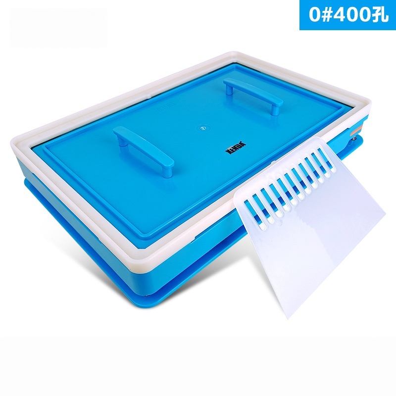 00 0 1 No. 400-hole blue capsule filling plate, capsule filler, powder filling tool for capsule shells