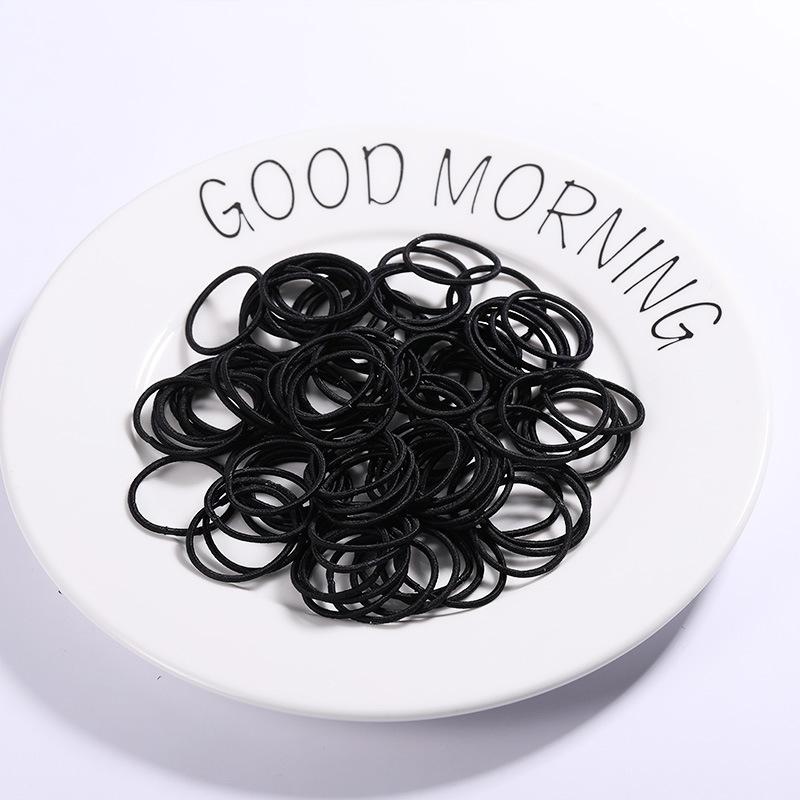 New 100PCS/Lot Girls Candy Colors Nylon 3CM Rubber Bands Children Safe Elastic Hair Bands Ponytail