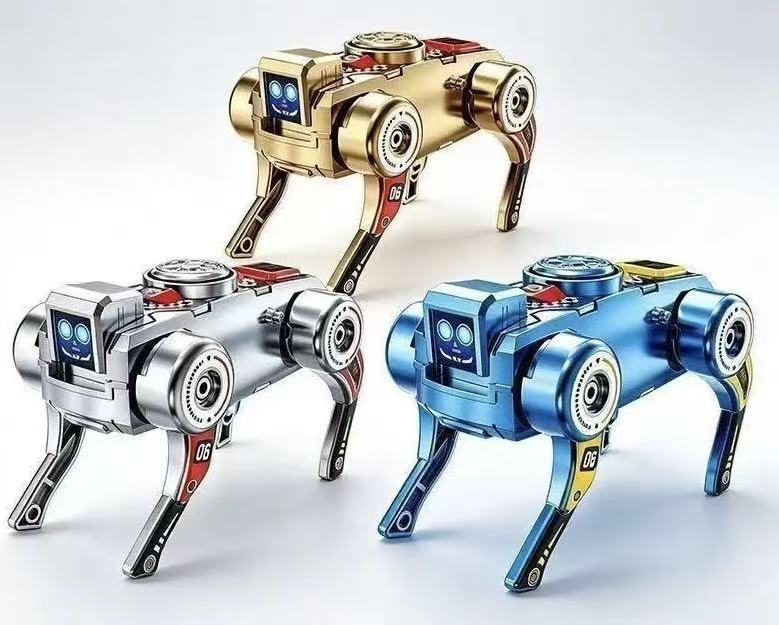 Transforming Mechanical Robot Dog Toy, Wind‑Up Walking Fidget Spinner, Creative Stress‑Relief Tech Toy for Kids and Adults