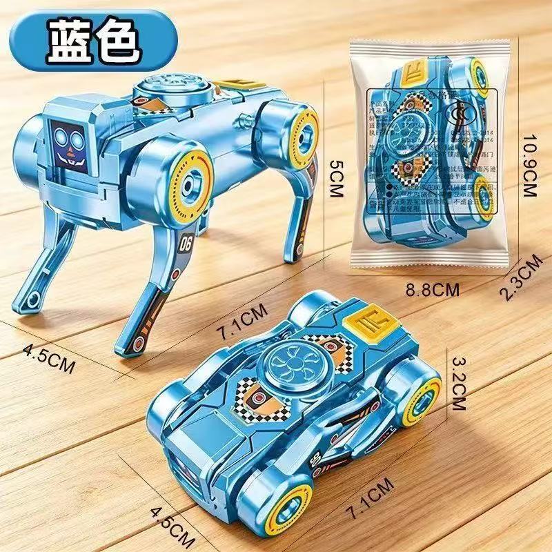 Transforming Mechanical Robot Dog Toy, Wind‑Up Walking Fidget Spinner, Creative Stress‑Relief Tech Toy for Kids and Adults
