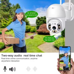 3MP HD Lens 4G Camera Security Wifi Outdoor Camera Two-way Audio Full Color Night Vision Automatic Alarm IP66 Waterproof