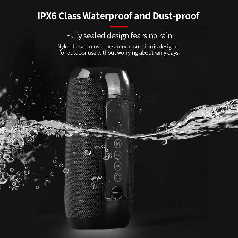 Bluetooth Outdoor Speaker Waterproof Portable Wireless Column Loudspeaker Support TF Card FM Radio