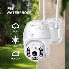 3MP HD Lens 4G Camera Security Wifi Outdoor Camera Two-way Audio Full Color Night Vision Automatic Alarm IP66 Waterproof