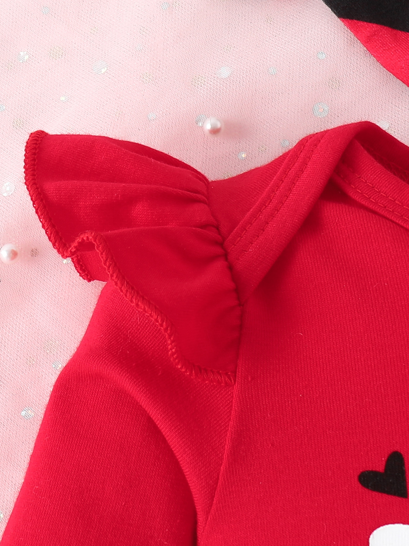 Sarah Valentines Baby Girls Clothes Newborn Infant Baby Girls Outfits Long Sleeve Ruffle Romper Flared Pants Headband Sets 1-24 Months