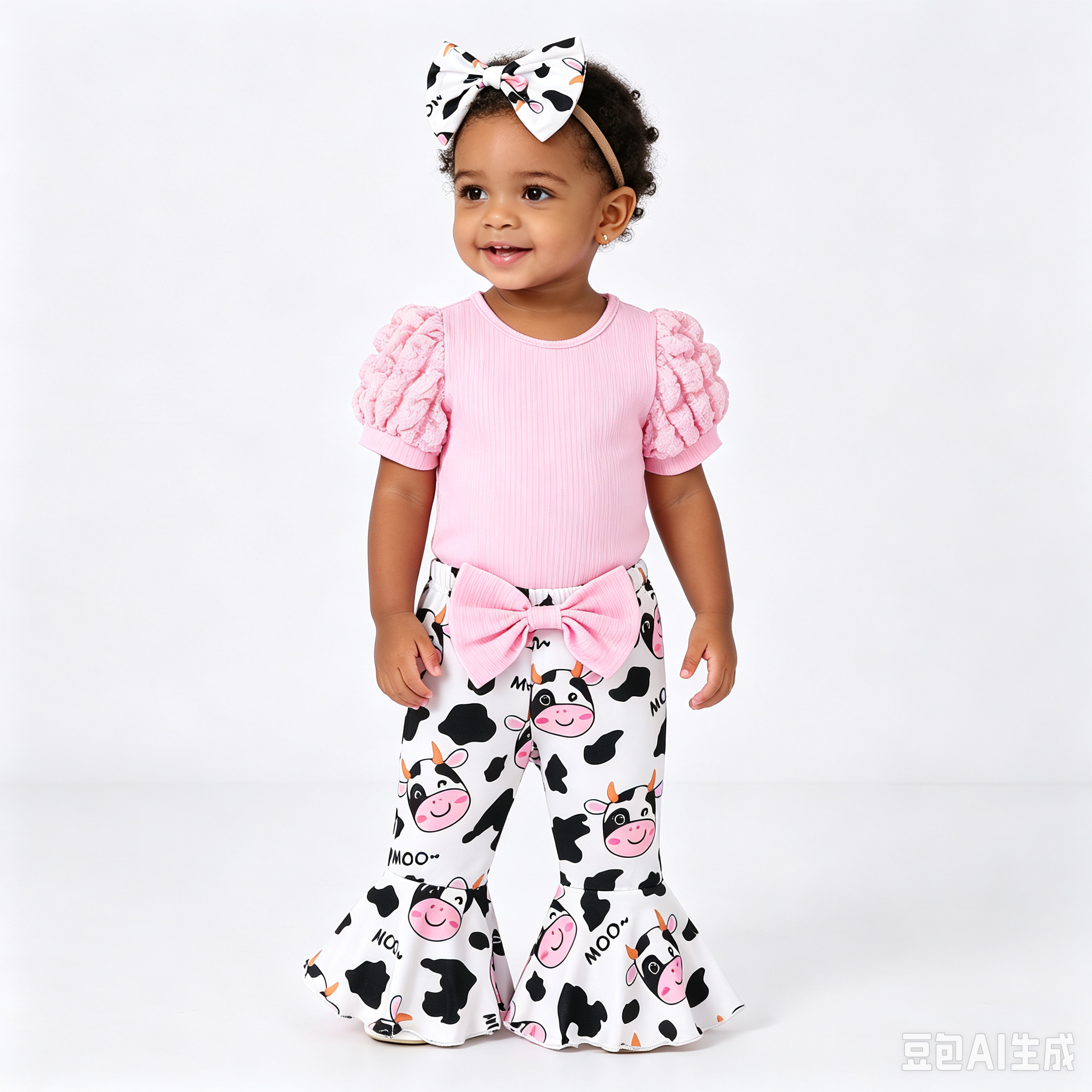 Sarah Valentines Baby Girls Clothes Newborn Infant Baby Girls Outfits Long Sleeve Ruffle Romper Flared Pants Headband Sets 1-24 Months