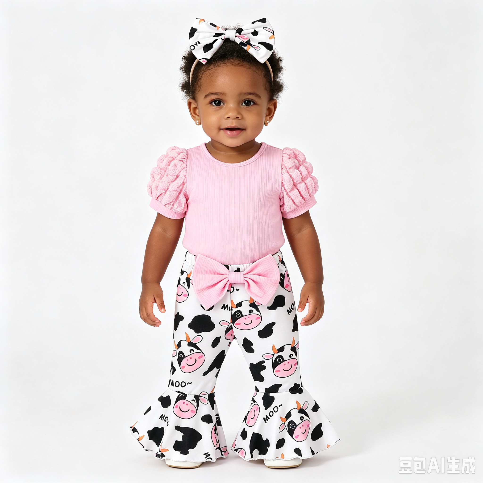 Sarah Valentines Baby Girls Clothes Newborn Infant Baby Girls Outfits Long Sleeve Ruffle Romper Flared Pants Headband Sets 1-24 Months