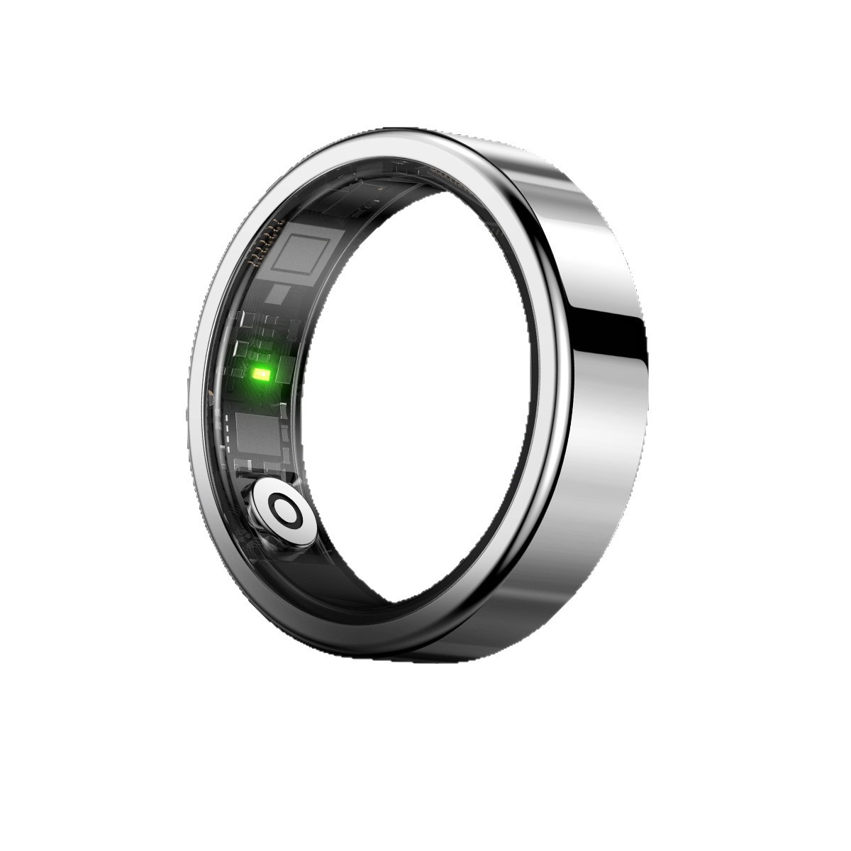 Smart Ring 6.8mm Heart Rate Blood Oxygen Sleep Monitor Health Tracker Bluetooth Fitness Ring for Men Women, Sizes 8-13, Android iOS