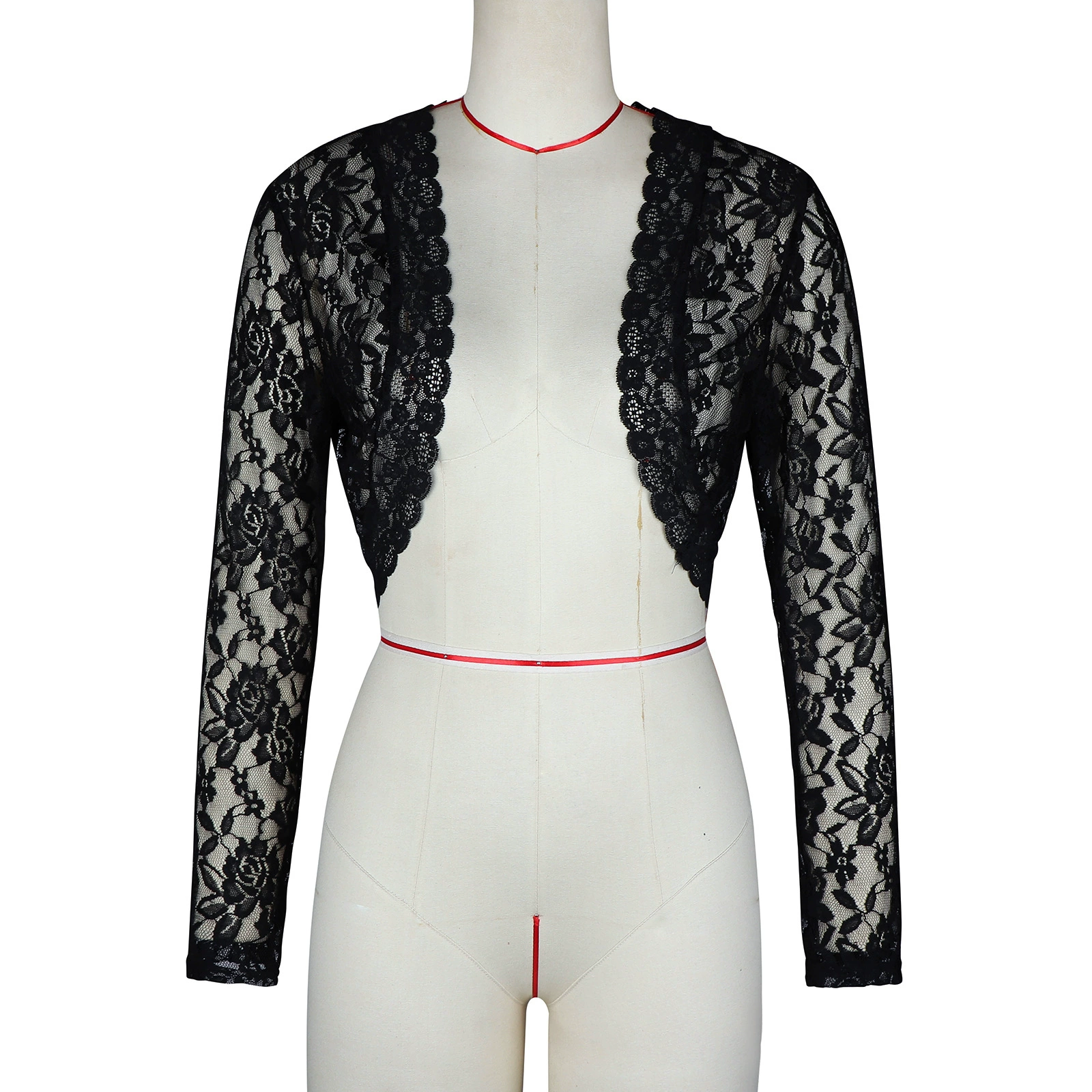New Fashion Women's Spring and Autumn Women's Loose Casual Solid Color Lace Inch Shirt