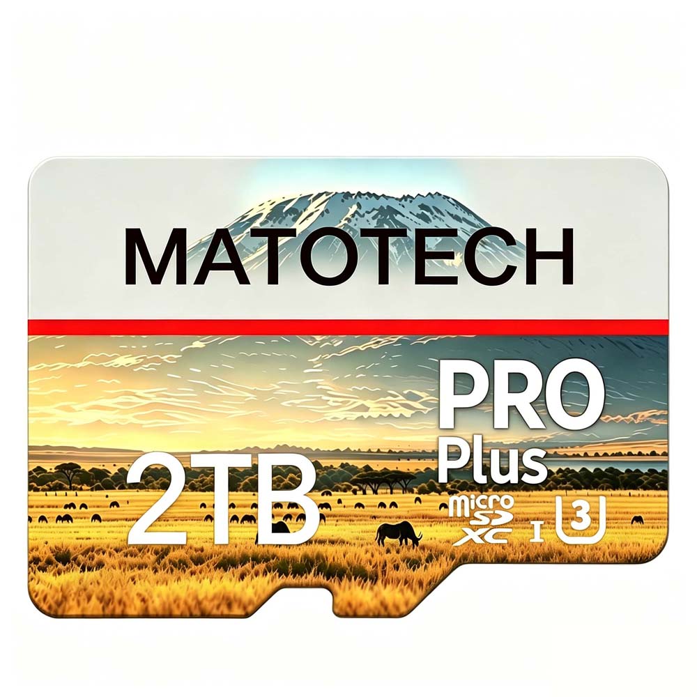 MATOTECH 32GB 64GB 128GB 256GB 512GB 1TB 2TB PRO Plus U3 SDXC Flash Memory Card 32G 64G 128G 256G Class 10 MicroSD Mini Micro TF SD Card for Cell Phones Laptops Cameras