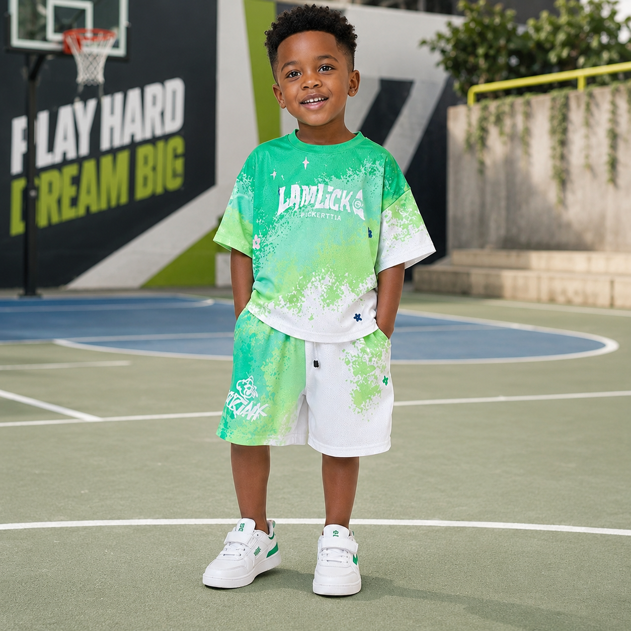 Boy Summer Set Big 5 15 Years Children Casual Football Basketball jerseys Top+Shorts 2Pcs Outfits Teenager Fashion Short-sleeved Quick Drying Clothes Kids Sports Print Suit