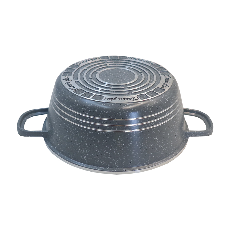 【On Sale】HotChef Set of 10PCS Non-stick Aluminum  Cookware Set Sufuria Set Marble Coating Cooking Pot Soup Pots Set (5PCS 18/22/26/26/30 CM Pots+5PCS Lids)