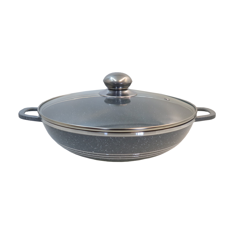 【On Sale】HotChef Set of 10PCS Non-stick Aluminum  Cookware Set Sufuria Set Marble Coating Cooking Pot Soup Pots Set (5PCS 18/22/26/26/30 CM Pots+5PCS Lids)