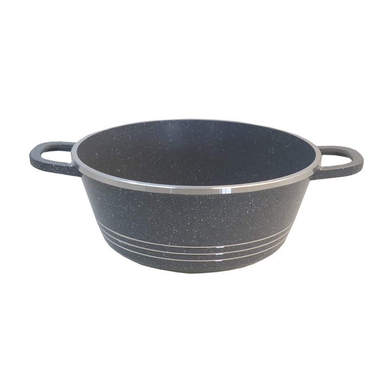 【On Sale】HotChef Set of 10PCS Non-stick Aluminum  Cookware Set Sufuria Set Marble Coating Cooking Pot Soup Pots Set (5PCS 18/22/26/26/30 CM Pots+5PCS Lids)