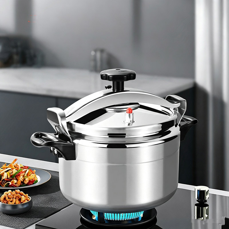 1PC 3L/5L/7L /9L  Aluminum Pressure Cooker Large Capacity Pressure Cooker for Gas Stove , Explosion Proof Pressure Canner with Easy Lock Lid, Fast Cooking Cookware