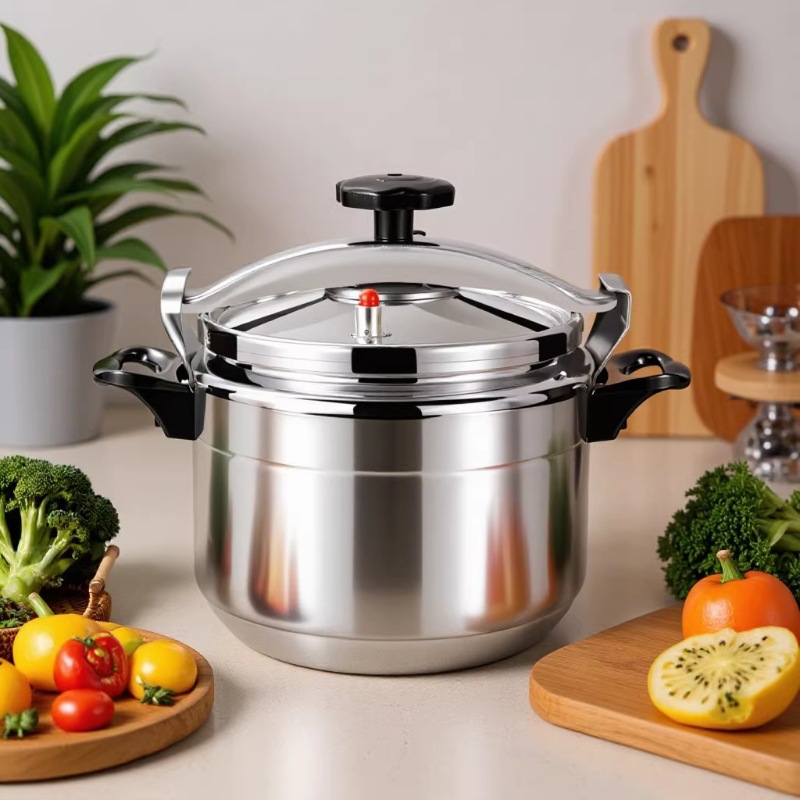 1PC 3L/5L/7L /9L  Aluminum Pressure Cooker Large Capacity Pressure Cooker for Gas Stove , Explosion Proof Pressure Canner with Easy Lock Lid, Fast Cooking Cookware