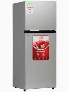 Hanmac 173 liters Double Door Refrigerators Energy Efficient Direct Cool Refrigerator with Top Mount Freezer Keeps Food, Fruits and Drinks Fresh and Cold Fridge
