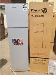 Volsmart 172 liters Double Door Refrigerators Energy Efficient Direct Cool Refrigerator with Top Mount Freezer Keeps Food, Fruits and Drinks Fresh and Cold Fridge