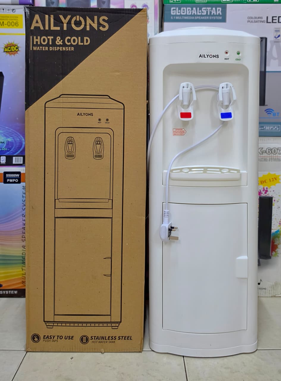 Ailyons Hot and Cold Water Dispenser H&C AFK-110 Stand Alone 2 Tap Dispenser