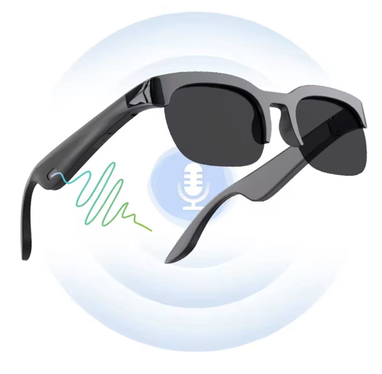 New Smart Glasses Ai Language Translator Two Way Noise Cancelling XG89 Bluetooth Smart Audio Glasses Headphones For Trip Business