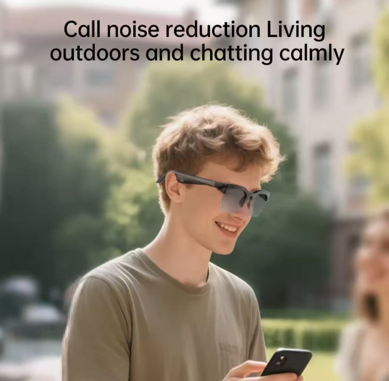 New Smart Glasses Ai Language Translator Two Way Noise Cancelling XG89 Bluetooth Smart Audio Glasses Headphones For Trip Business