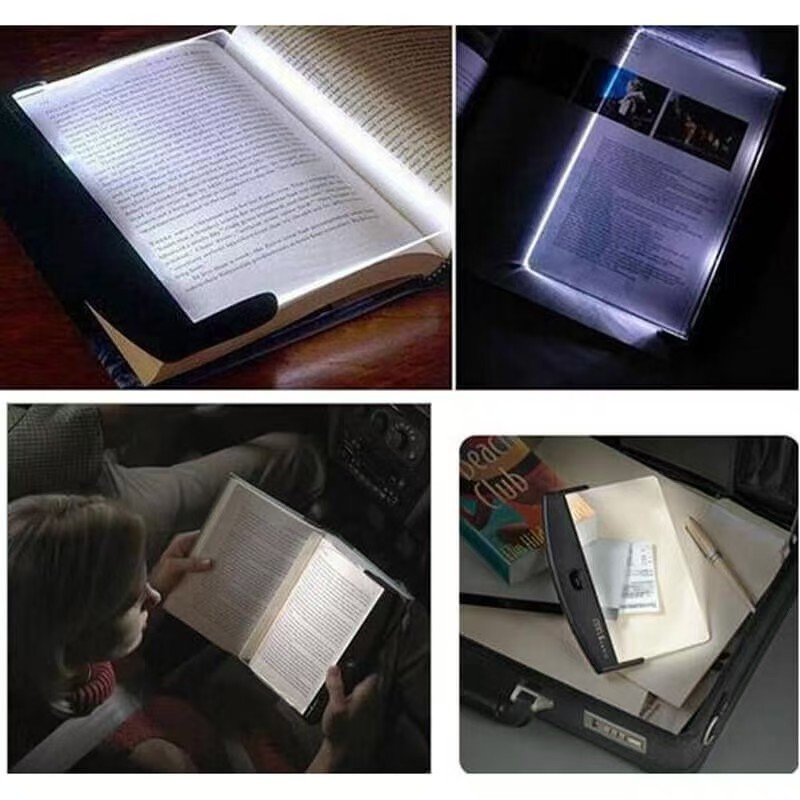 LED Flat Panel Night Vision Reading Light  Eye Protection Reading Light Student Night Reading Lights Reading in Bed Gift