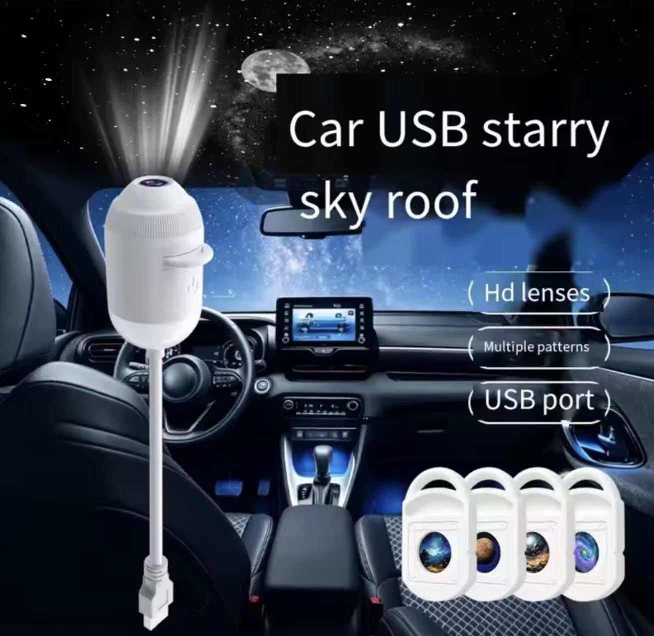 12in 1 Mini Galaxy Star Projector Night Light Nebula Ceiling LED Lamp USB Star Night Light Starry Sky Ambient Lamp for Bedroom Party Decorative Lighting Projectors