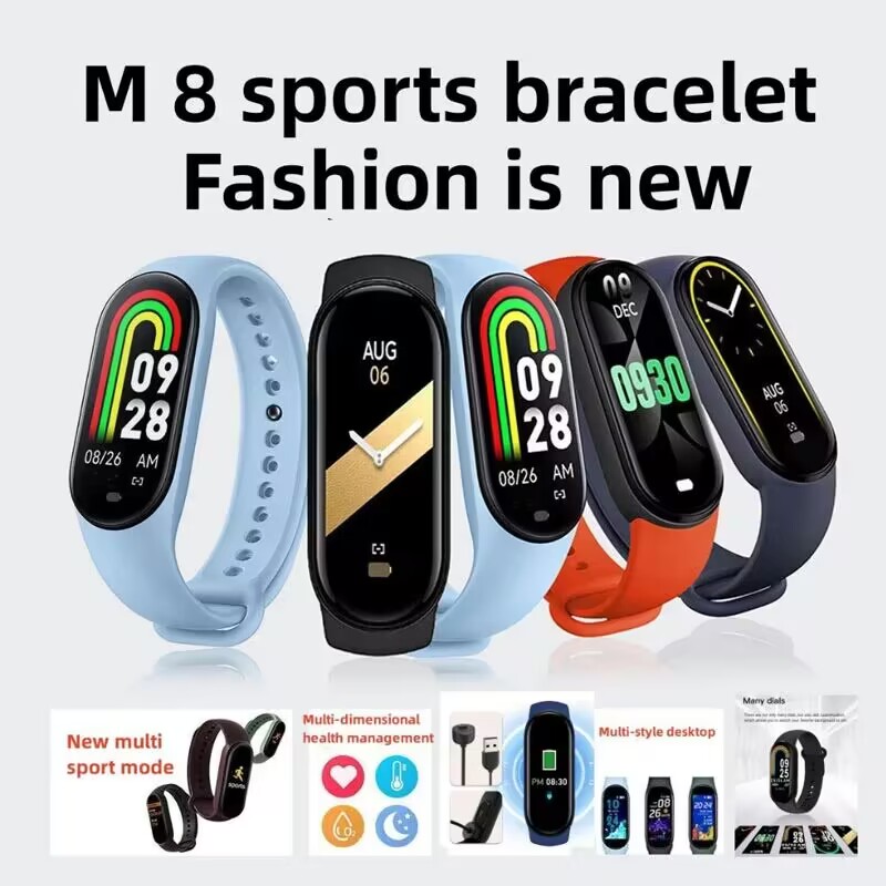 New M6/M8  Smart Band Men Fitness Smart Watches Sports Tracker Smartwatch For Smart Phones