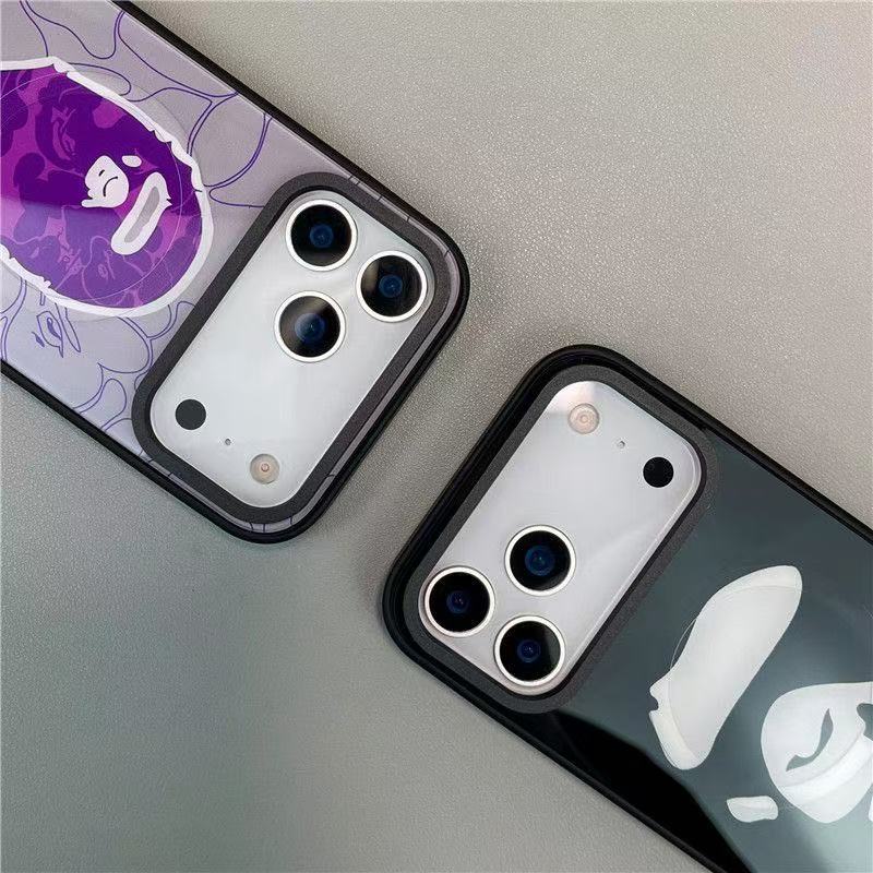 New Magnetic Phone Case Bape Fashion Phone Covers For iPhone 17Pro Max iPhone 16pro max iPhone 15 Wireless Charging Case