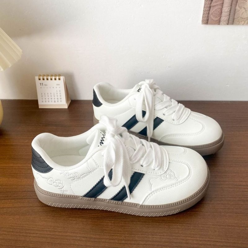 Women's Shoes Cartoon Style Girl Sneakers Fashion Casual Shoes Thick Sole Comfortable Non-Slip Flat Trainers Ladies Sports Shoes All-Match Daily Wear