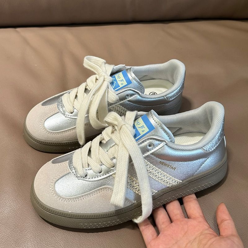 Women Sneakers Korean Style Fashion Casual Shoes Comfortable Non-Slip Flat Trainers Girl Shoes All-Match Daily Wear