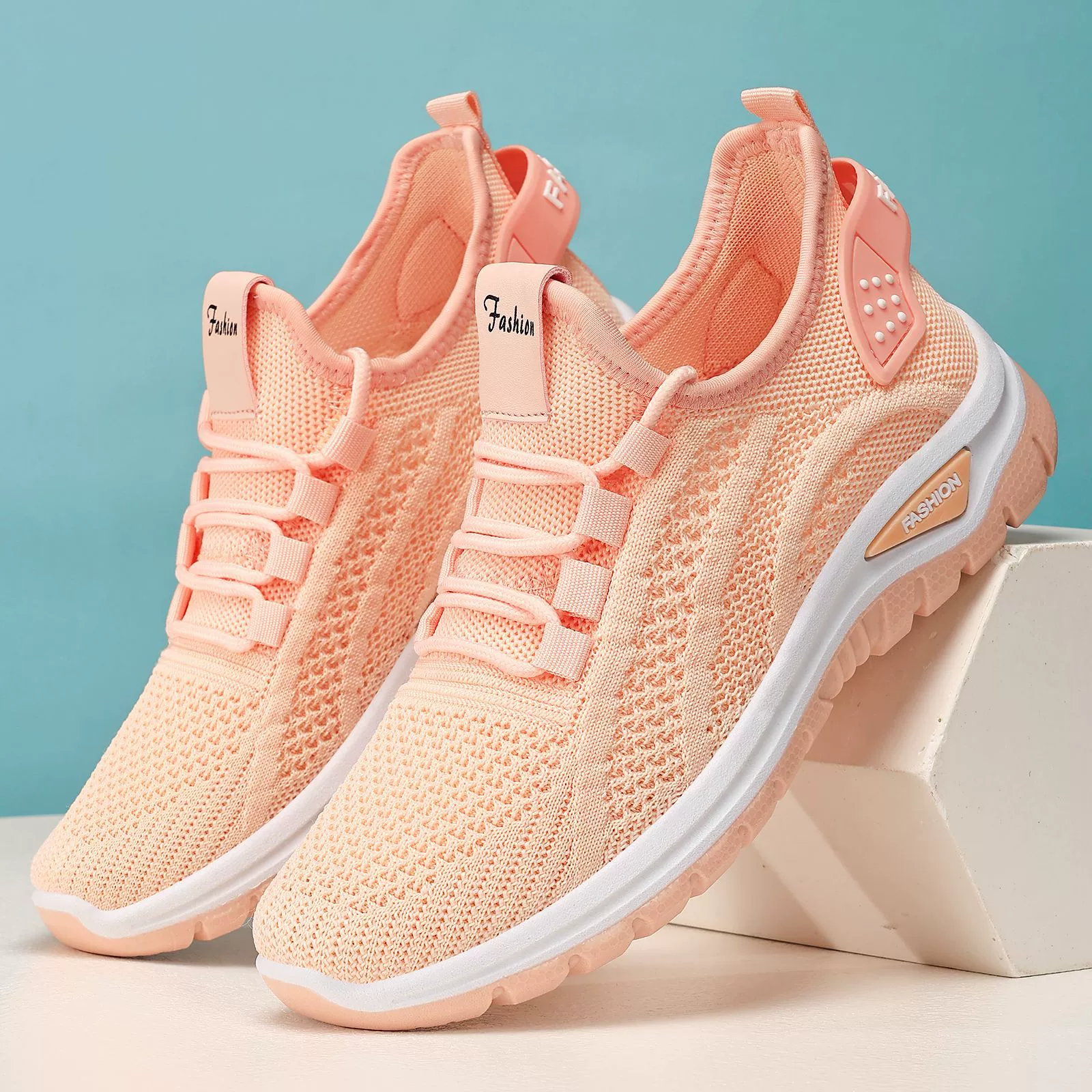 Shoe Women Women's Breathable Knit Running Shoes Lightweight Comfortable Sneakers Plus Size Casual Sports Shoes
