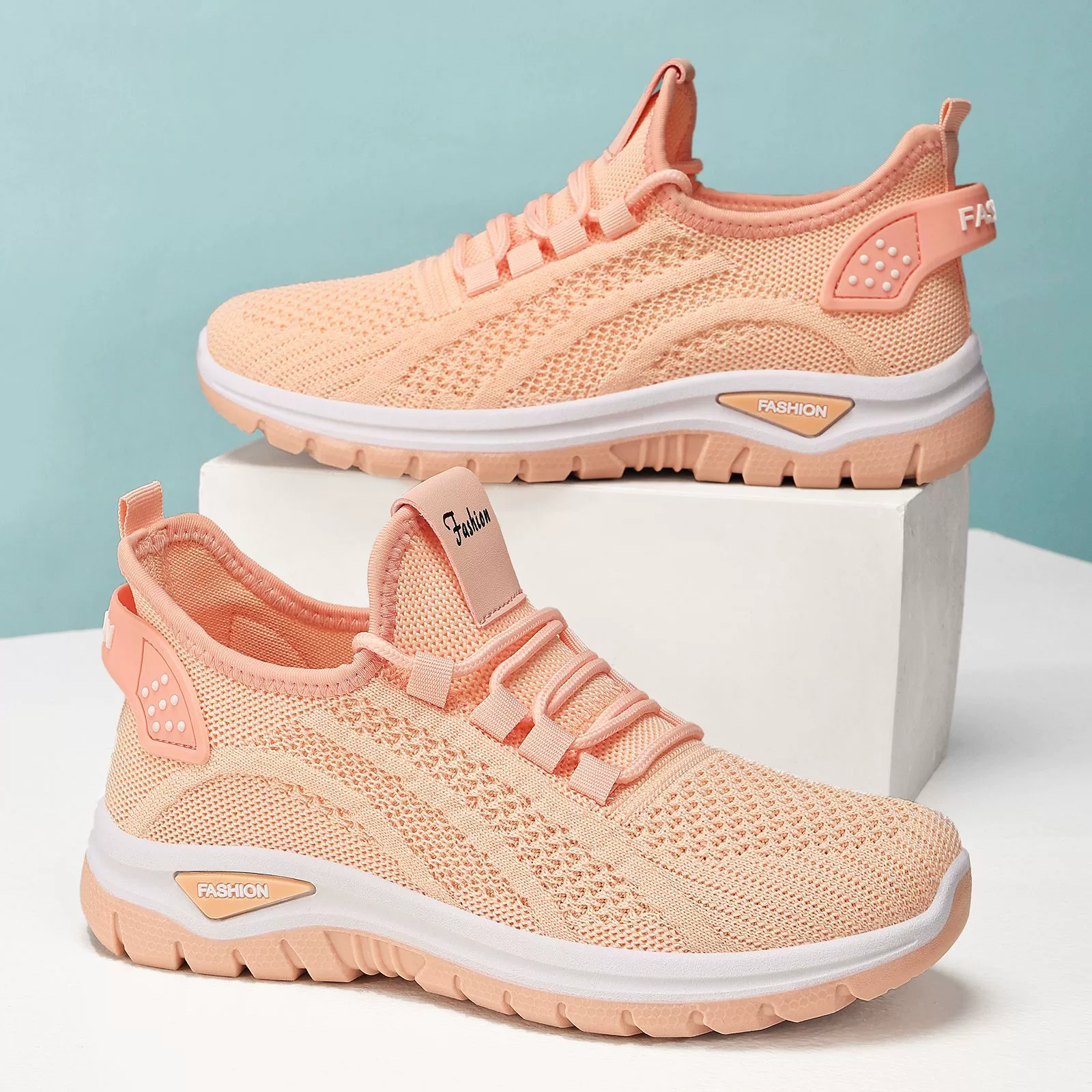 Shoe Women Women's Breathable Knit Running Shoes Lightweight Comfortable Sneakers Plus Size Casual Sports Shoes