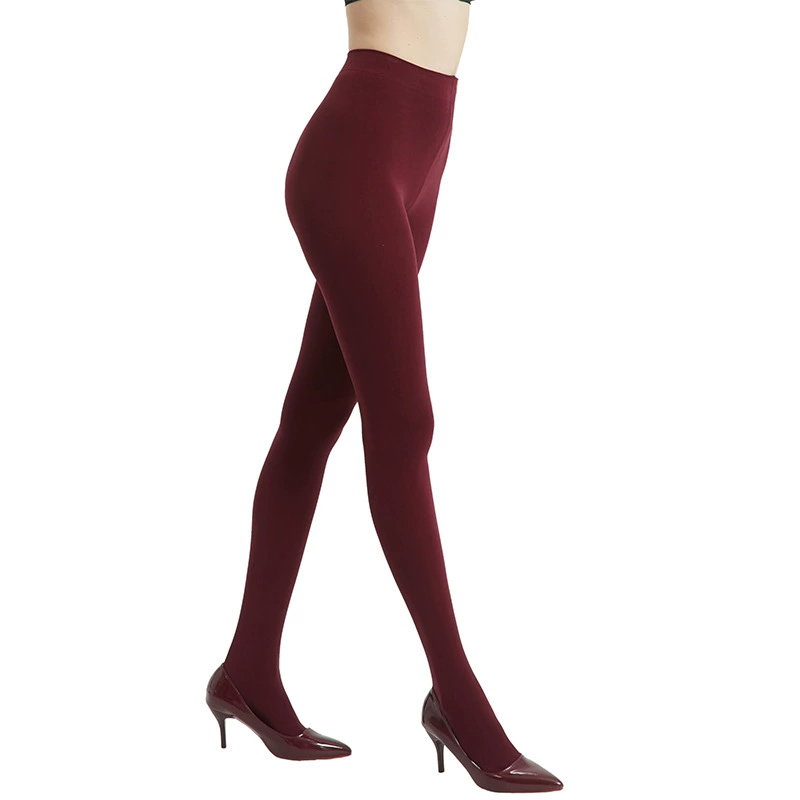 80D Velvet Pantyhose for Women, Thick Opaque Tights, Warm Stretch Stockings, Solid Color Hosiery for Dresses & Skirts